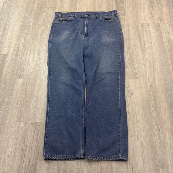 Vintage Levi's 509 0917 Jeans Men's 38 x 30 Blue Dark Wash Baggy 90s USA